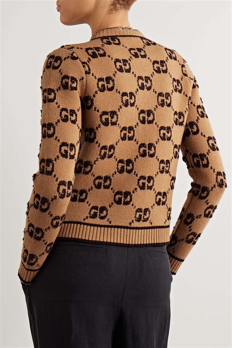 gucci wool jacquard sweater|gucci wool boucle sweater.